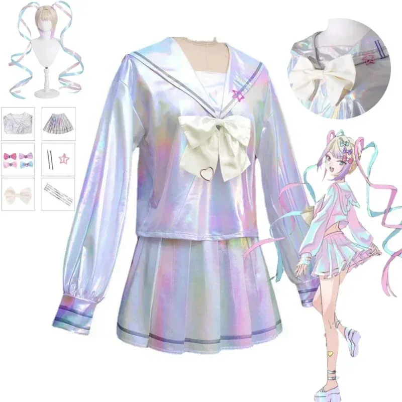 

Game NEEDY GIRL OVERDOSE KAngel Cosplay Lolita Girls' JK Sailor Uniform School Uniform Halloween Carnival Party Clothing