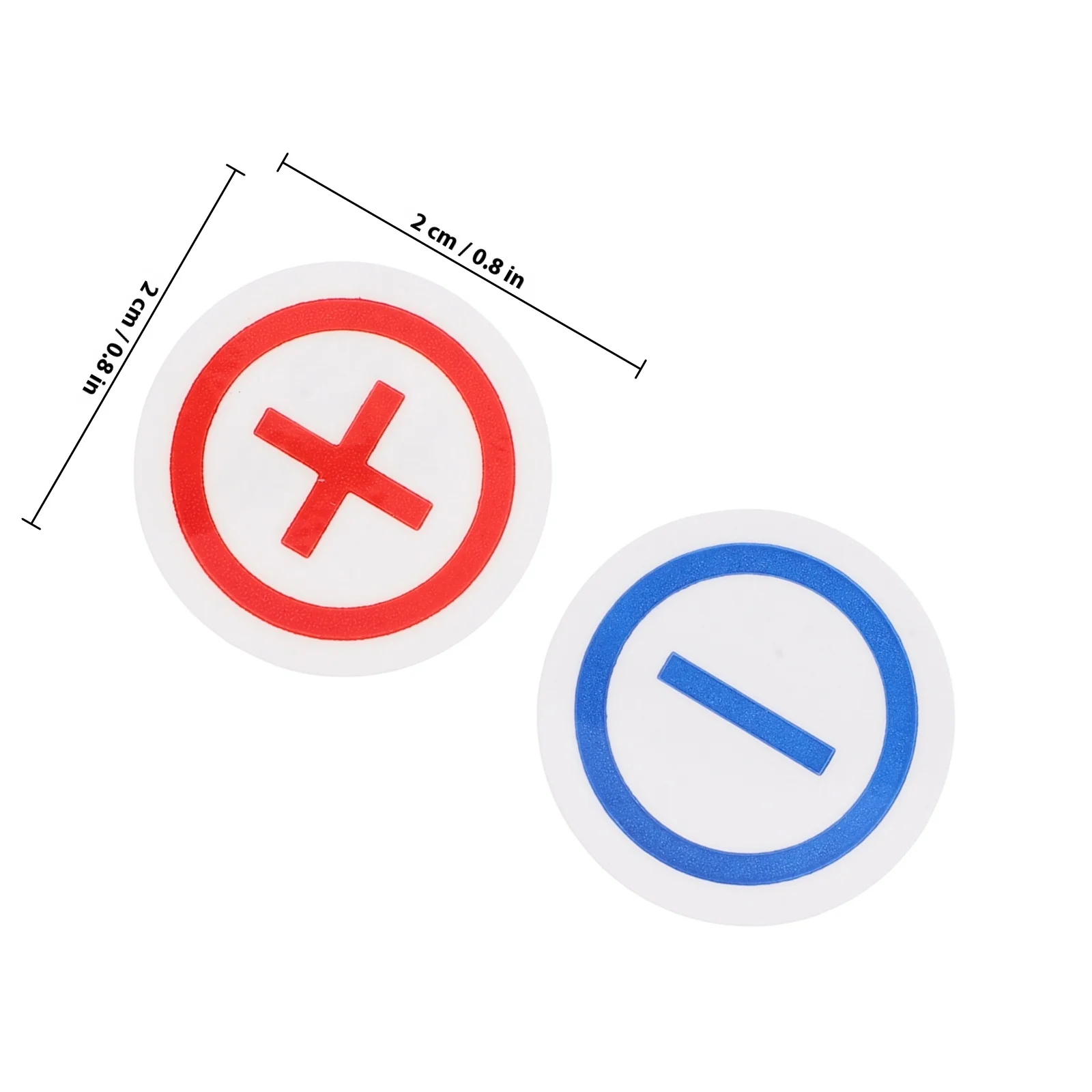 4 Sheets Electrical Machines Polarity Safety Sticker Clear Identification Warning Labels for Electric Equipment Safety