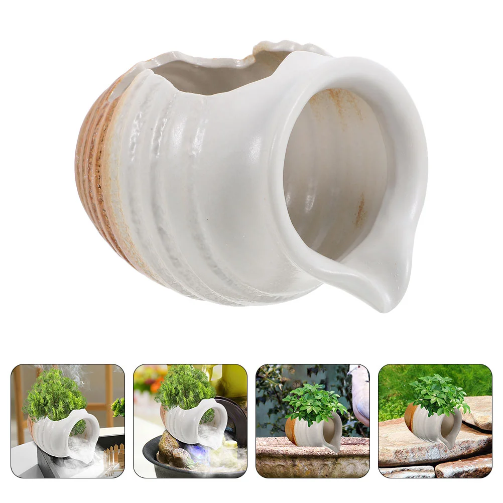 

Circulating Water Clay Pot Waterfall Jar for Outdoor Landscape Fountain Decor Pool