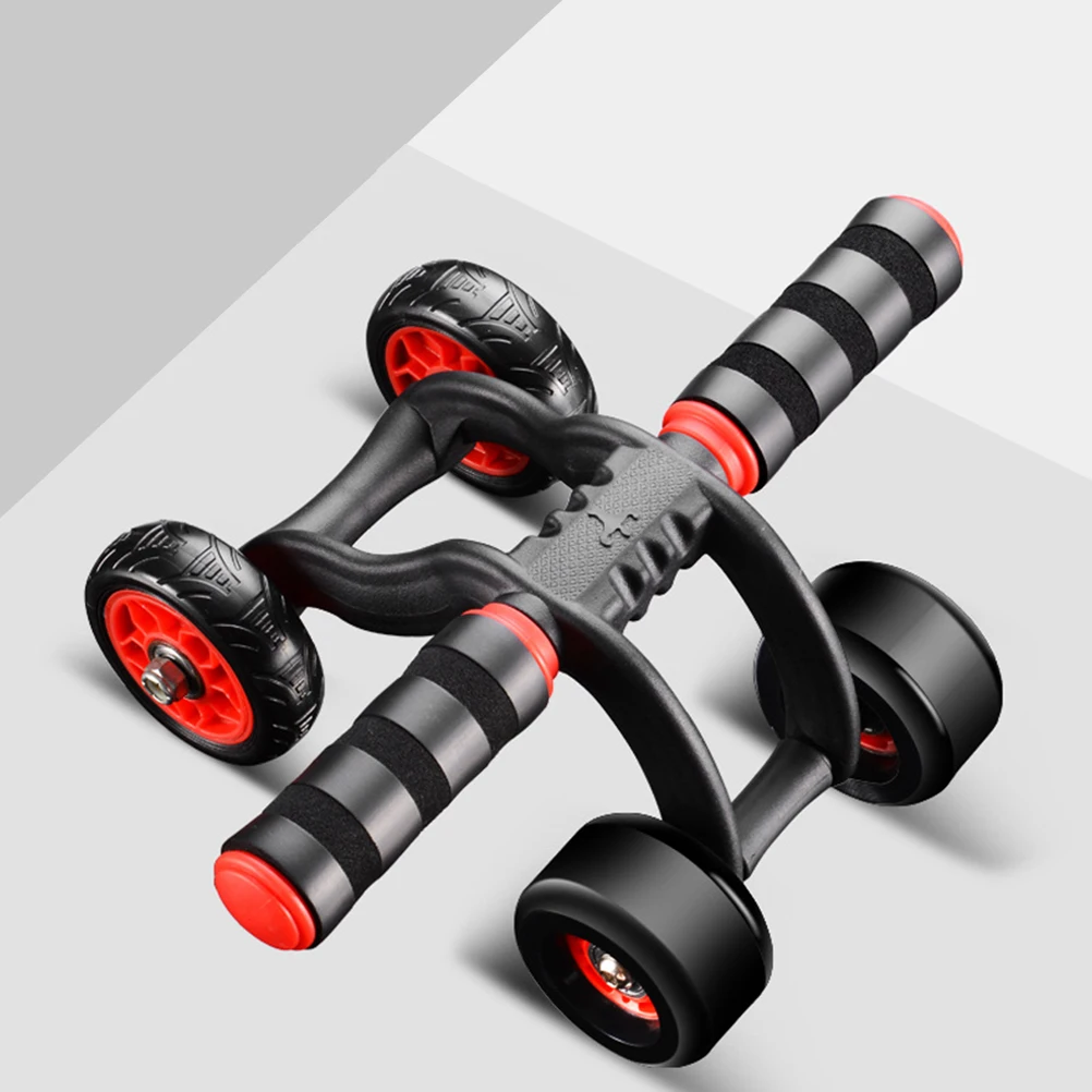 

1pc Abdominal Muscle Wheel Fitness Roller Durable Lightweight Portable Non-Slip Handles Build Burn Calories Endurance Abdominal