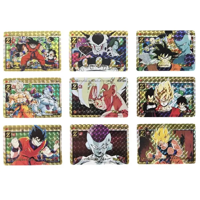 Dragon Ball Flash Card Black Son Goku Trunks Vegeta Iv Frieza OP04 Diy Set of 27 Sheets Anime Collection Action Toy Figures Gift