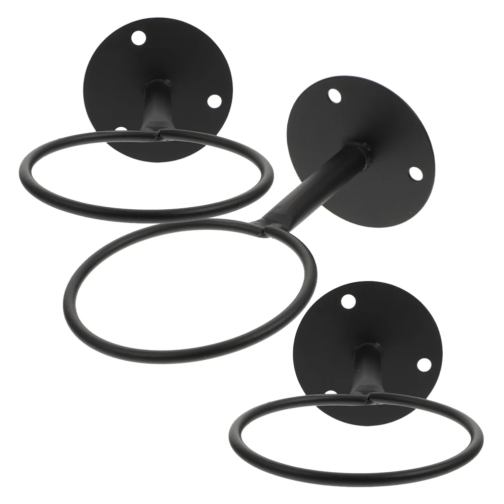 

3 Pcs Basketball Bracket Display Stand Hook Wall Mount Holder Wall-mounted Holders Hardware Storage