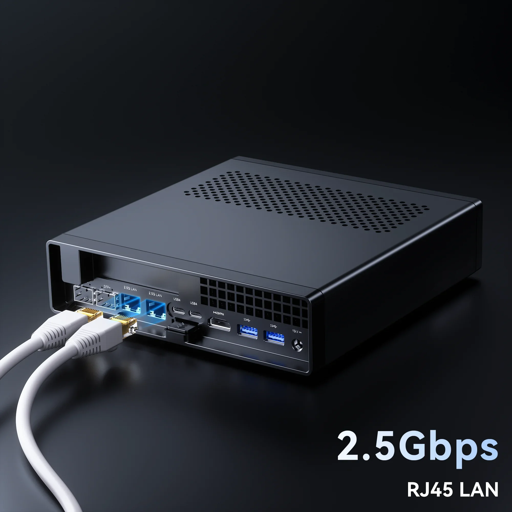 Topton 게이밍 미니 PC 미니 워크스테이션 MS-01, 데스크탑 컴퓨터, 인텔 i9 13900H, 2x10G SFP + 2x2.5G LAN, 2xDDR5, 3xNVMe, 2xUSB4, PCIEx16