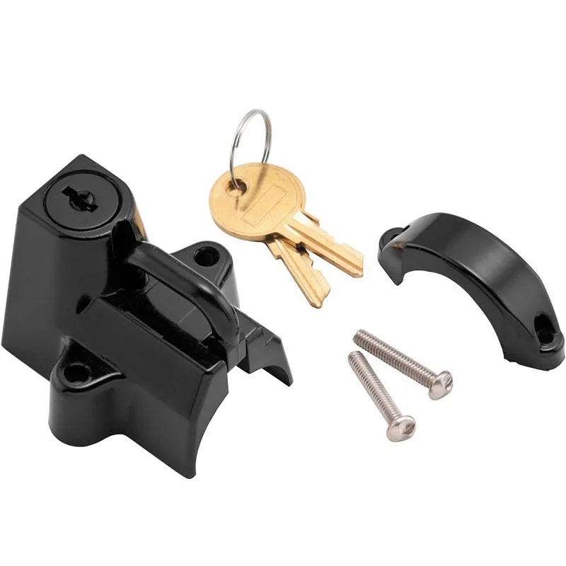 Black Motorcycle Helmet Lock  for Harley-Davidson Street Glide Touring Anti-theft Handlebar Locking Cycling Equipment