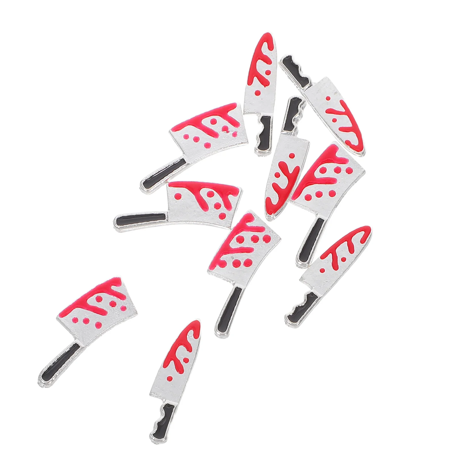 

10pcs Nail Halloween Bloody Cutter Decorations For Women Manicure Art Jewelry Party Wedding Halloween Nail Jewelry Prom Use