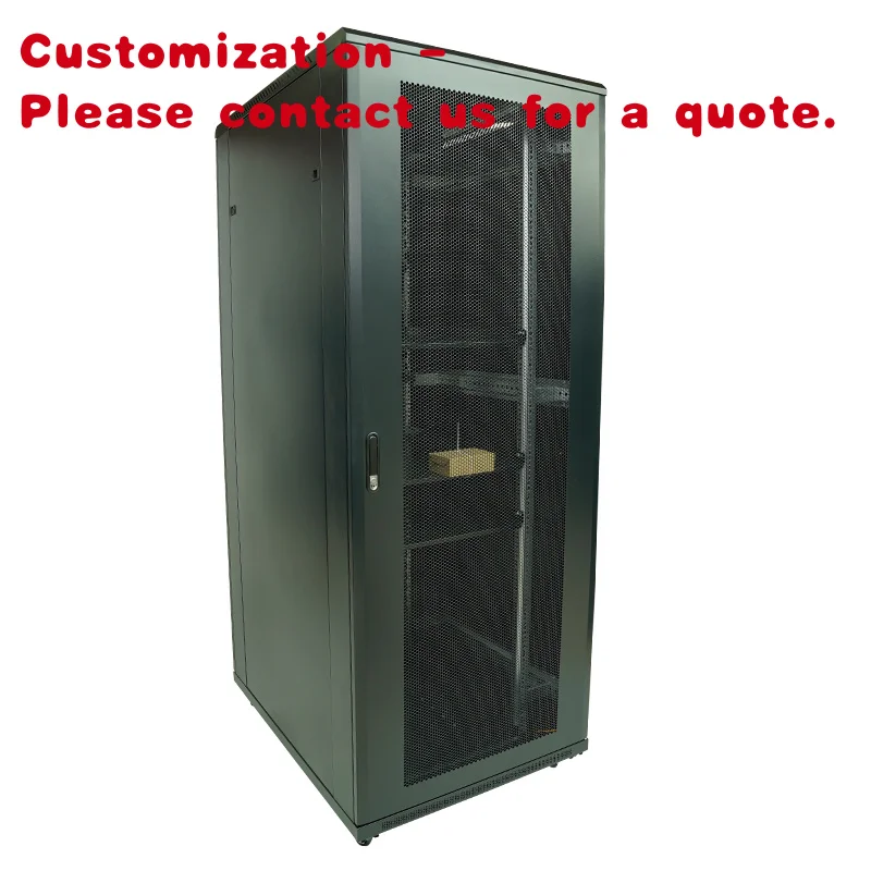 custom.Standard Data Center Server Rack  42U Floor Standing Rack Glass Door DDF Server Cabinet