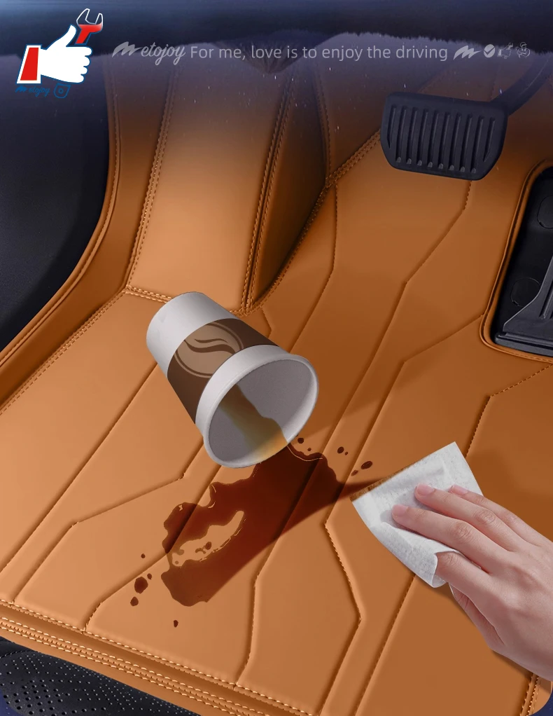 اليد اليسرى محرك سيارة الكلمة حصيرة لمازدا EZ6 2024 كامل المحيطي القدم حصيرة حصيرة الطابق بطانة سجادة أرضيات حصيرة مقاومة للماء