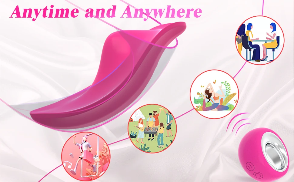 Wearable Panty Vibrators Adult Sex Toys Rose Dildos Sex Machine for Women or Couples