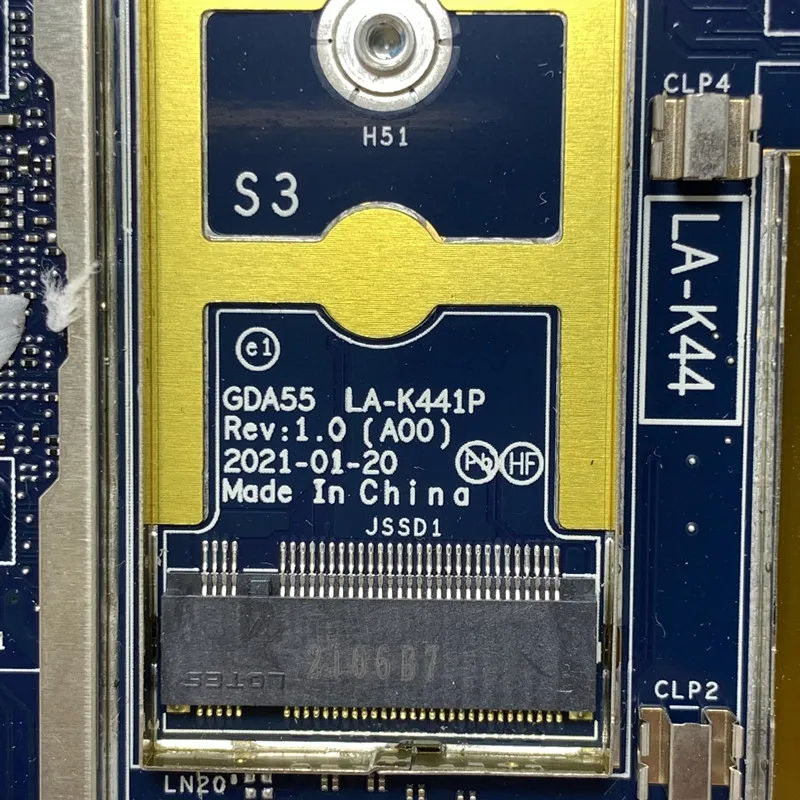 

0GVMP9 GVMP9 CN-0GVMP9 With SRK1F I7-1185G7 CPU Mainboard GDA55 LA-K441P For DELL 9520 Laptop Motherboard 100% Fully Tested Good