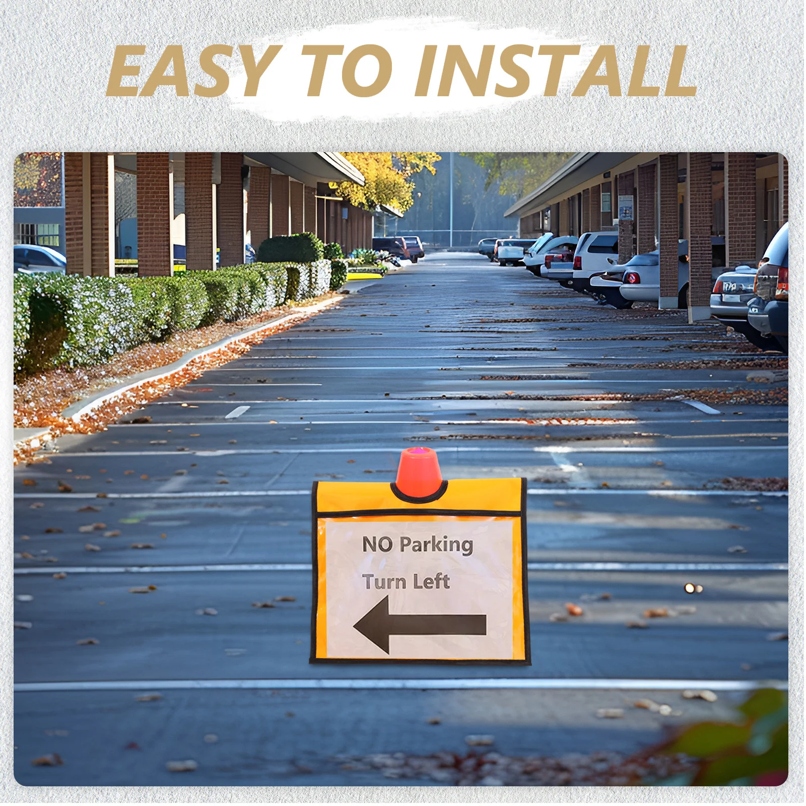 2Pcs Bright Color Traffic Cone Covers Portable Storage Solution Versatile Use Outdoor Events Safety Warnings Sports Training