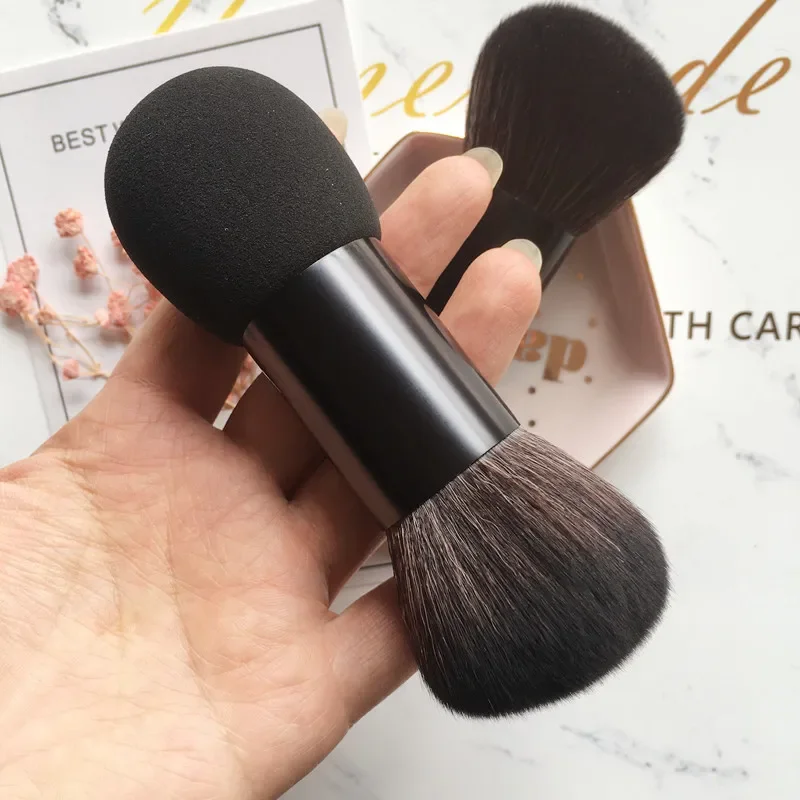 Women Large Double Head Beauty Brush Powder Brush Powder Puff All-in-one Makeup Tool Beauty Tool Brush Foundation Tools