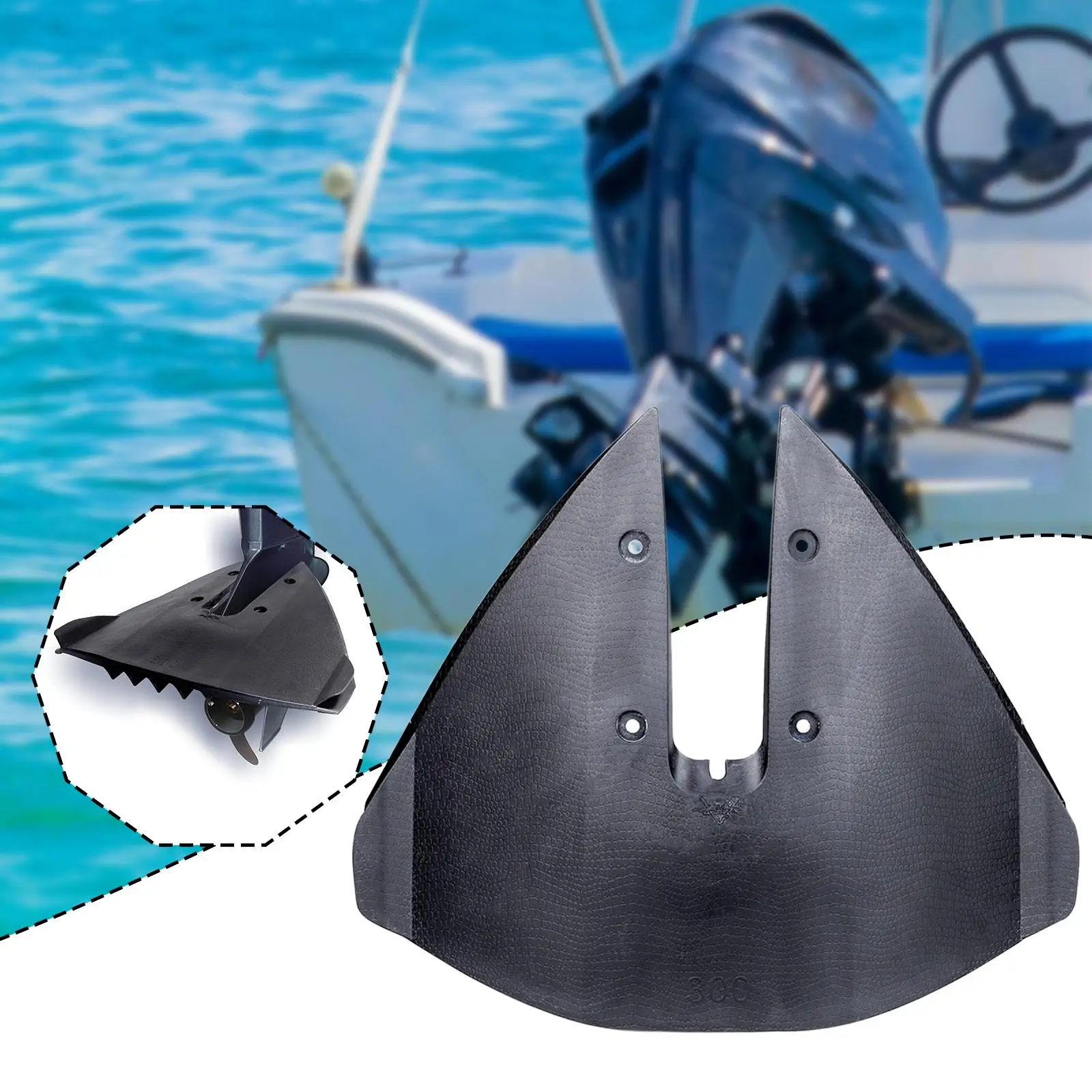 

Hydrofoil Stabilizer Black Accessories Boat Parts for 15 -300 HP High