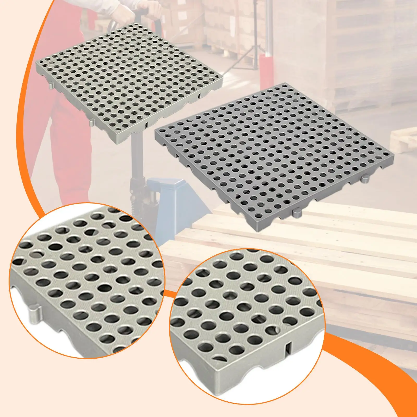 

Переплетенный напольный поддон для хранения. Дышащая сетка. Влагостойкий барьер для складской логистики и подвальной платформы.