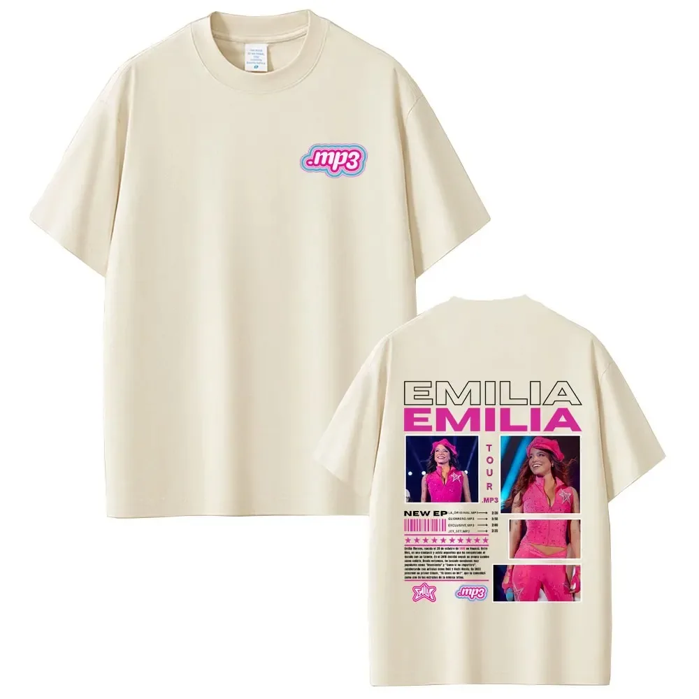 

Famous Emilia Mernes Fashion Album Global Tour Mercah T-shirt Men Women Loose Cotton Comfortable Tee Loose Casual Oversized Top