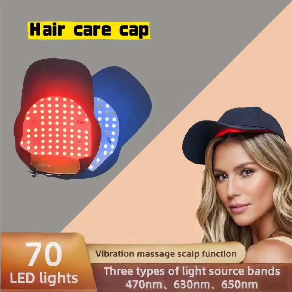 

LED Red Light Therapy Cap Hair Growth Helmet Diode LaserHat Light Therapy Cap for Hair Regrowth&Hair Loss Treatment,USB Charging