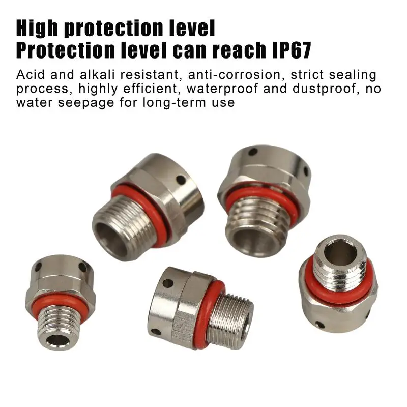 304 Stainless Steel Air Vent Valve Waterproof Screw In Breather Vent Valve M5 M6 M8 M10 M12 M14 M16 M18 M20 Automatic Venting