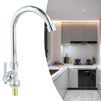 Sink Cold Taps Faucet Kitchen Sink Faucet Single Lever Hole Tap Cold Water Kitchen Faucet Single Cold Sink Vertical Faucet