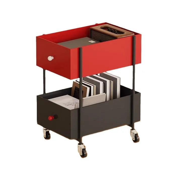 

High-value household 2-layer storage, frame bedroom mobile