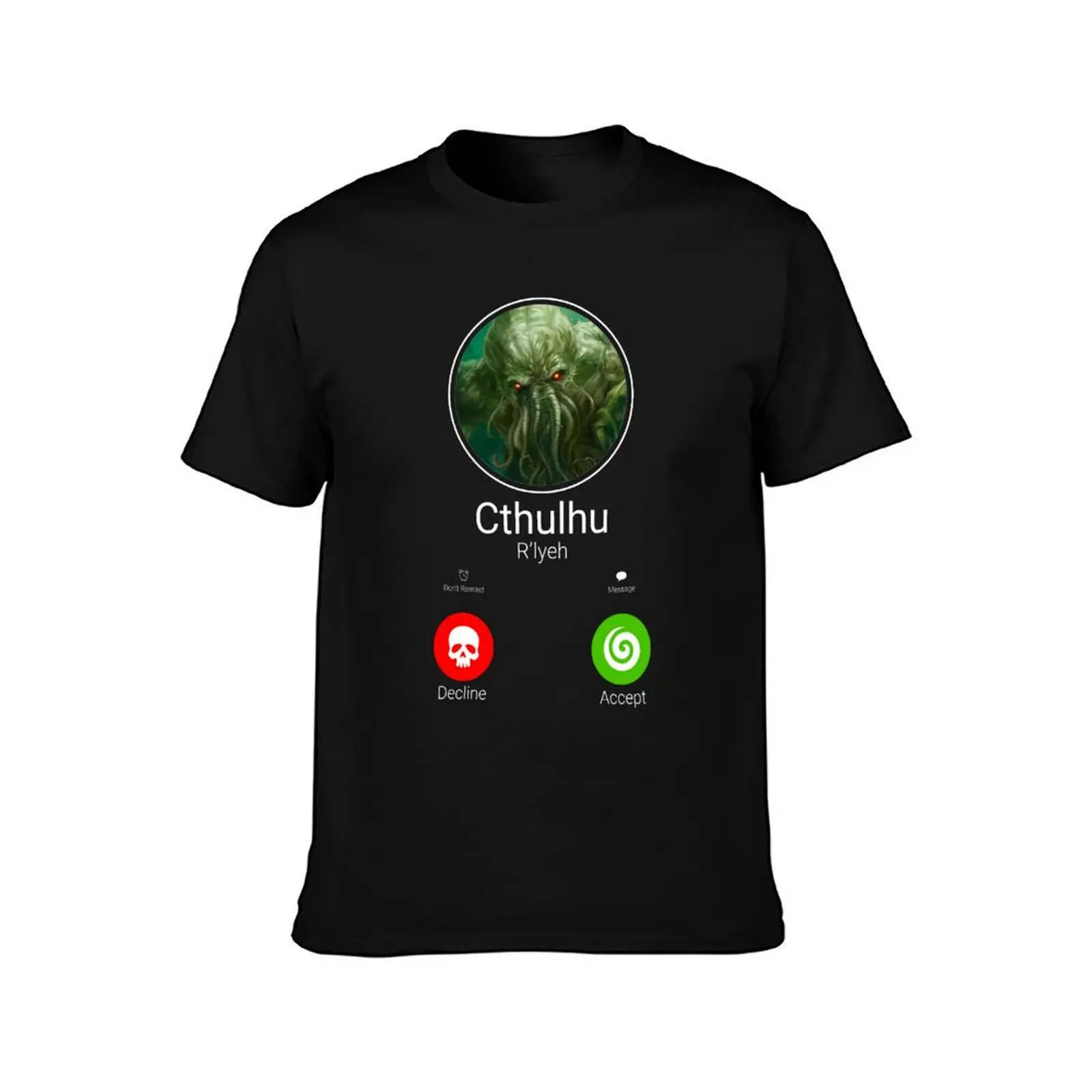 نداء Cthulhu تي شيرت رجل تي شيرت الصيف تي شيرت القطن 100% أنيمي تي شيرت كبير الحجم تي شيرت #2