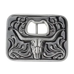 Bottle Opener Belt Buckle Bull Skull Pattern Can Open Beer Bottles