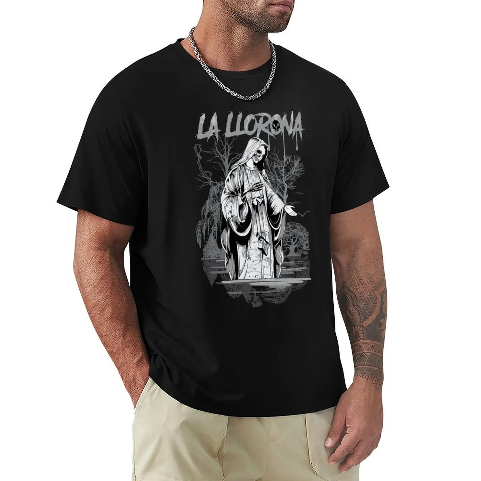 

La Llorona Gothic Scary Story Latin Folk Legend T-Shirt T-shirts man vintage graphic tee topping mens funny t shirts