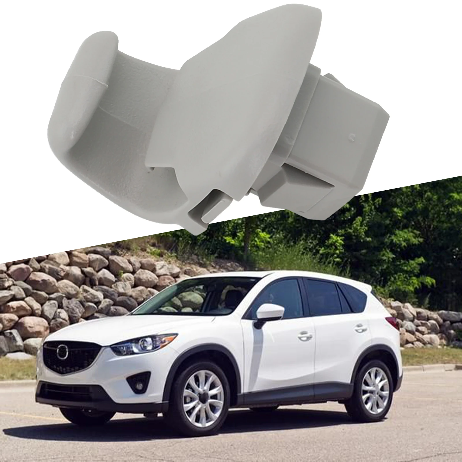 Holder Sunvisor Clip Bracket Easy Installation Parts Spare For Mazda 3 Hatchback 2014-15 Long Lasting Brand New