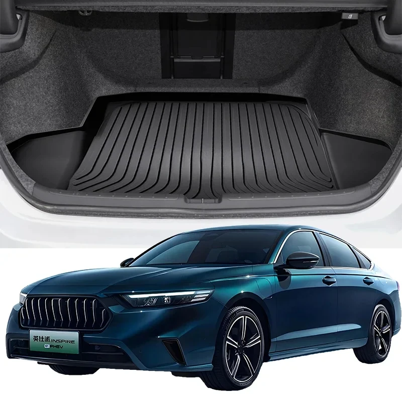 Upgrade TPE Car Rear Trunk Mats Storage Pads Cargo Tray Dustproof Waterproof Protecion Cushion For Honda INSPIRE 2019-2024