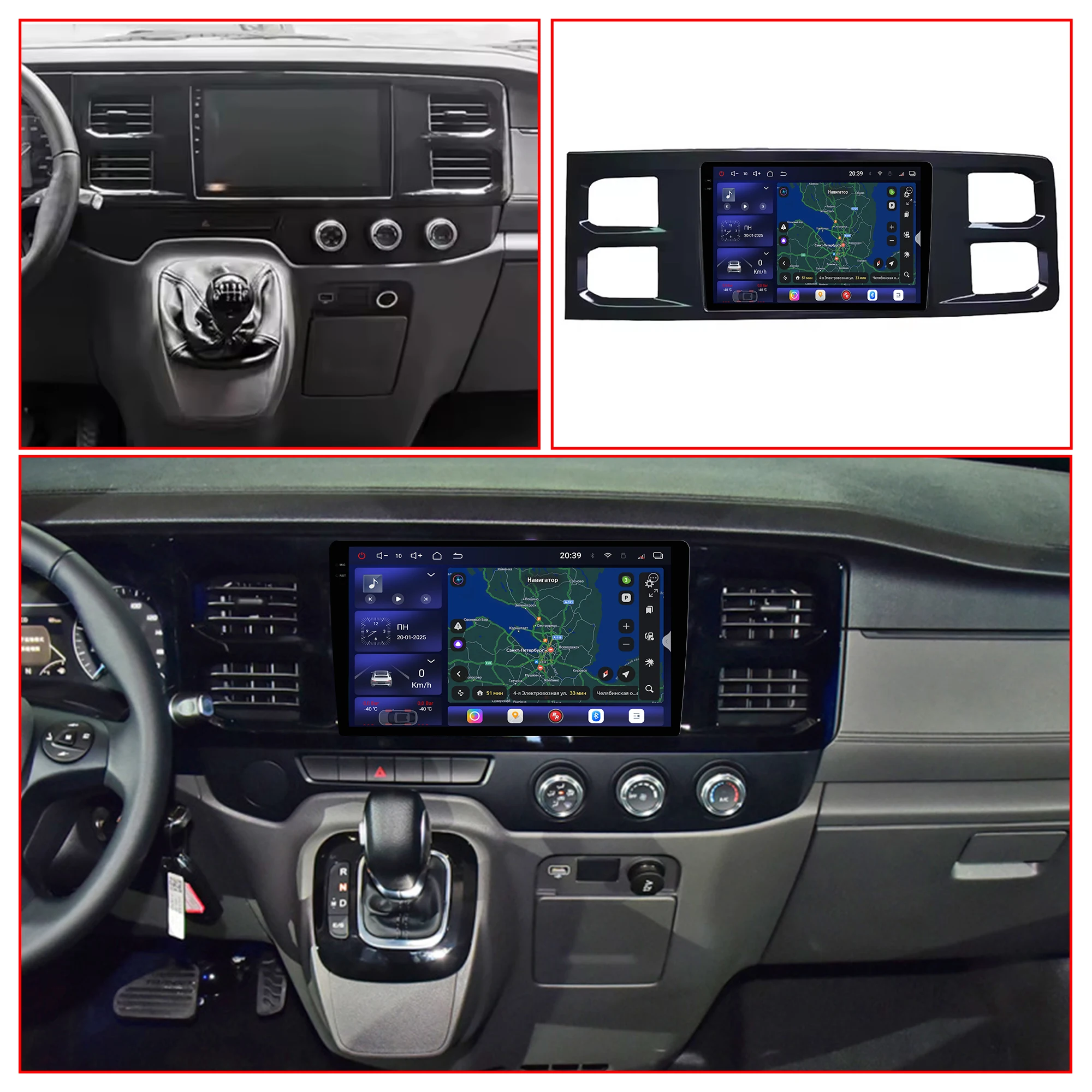 Redpower Crystal Sound 850 Pro Max Android Car Radio Player Screen for FORD TRANSIT 2021-2023 CarPlay Bluetooth Hi-Fi