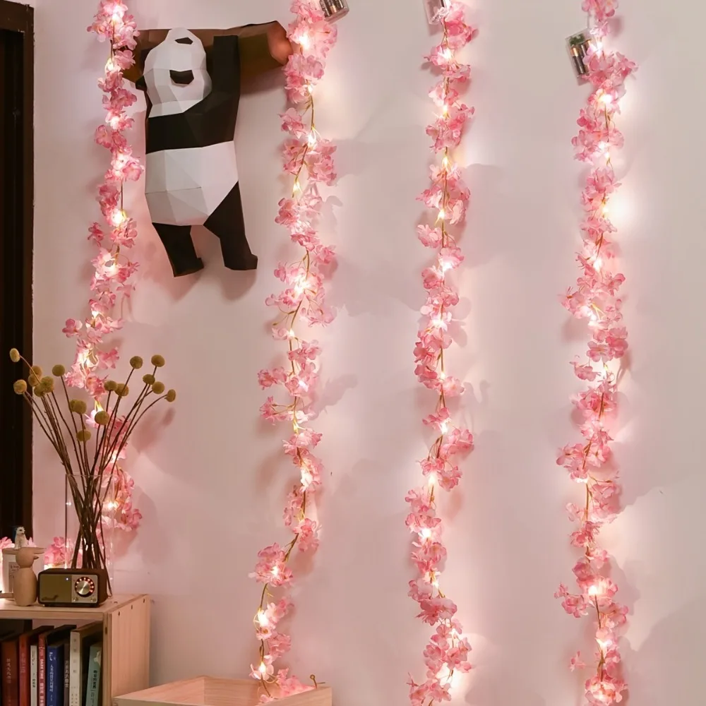 2M 20 Light LED Cherry Blossom Lamp String Suitable For Decorating Bedrooms Gardens Without Battery