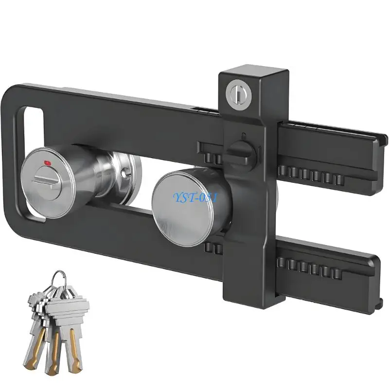 E15A Aluminum Alloys Right Angles Locking Latches Sliding Barn Door Lock Door Window