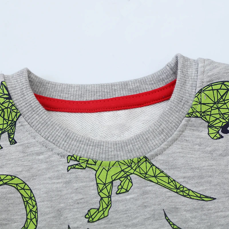 Sweat-shirt dinosaures pour tout-petits garçons, chemise à manches longues, pull mignon, haut pull, vêtements, tenues, automne, hiver, 2-7 ans