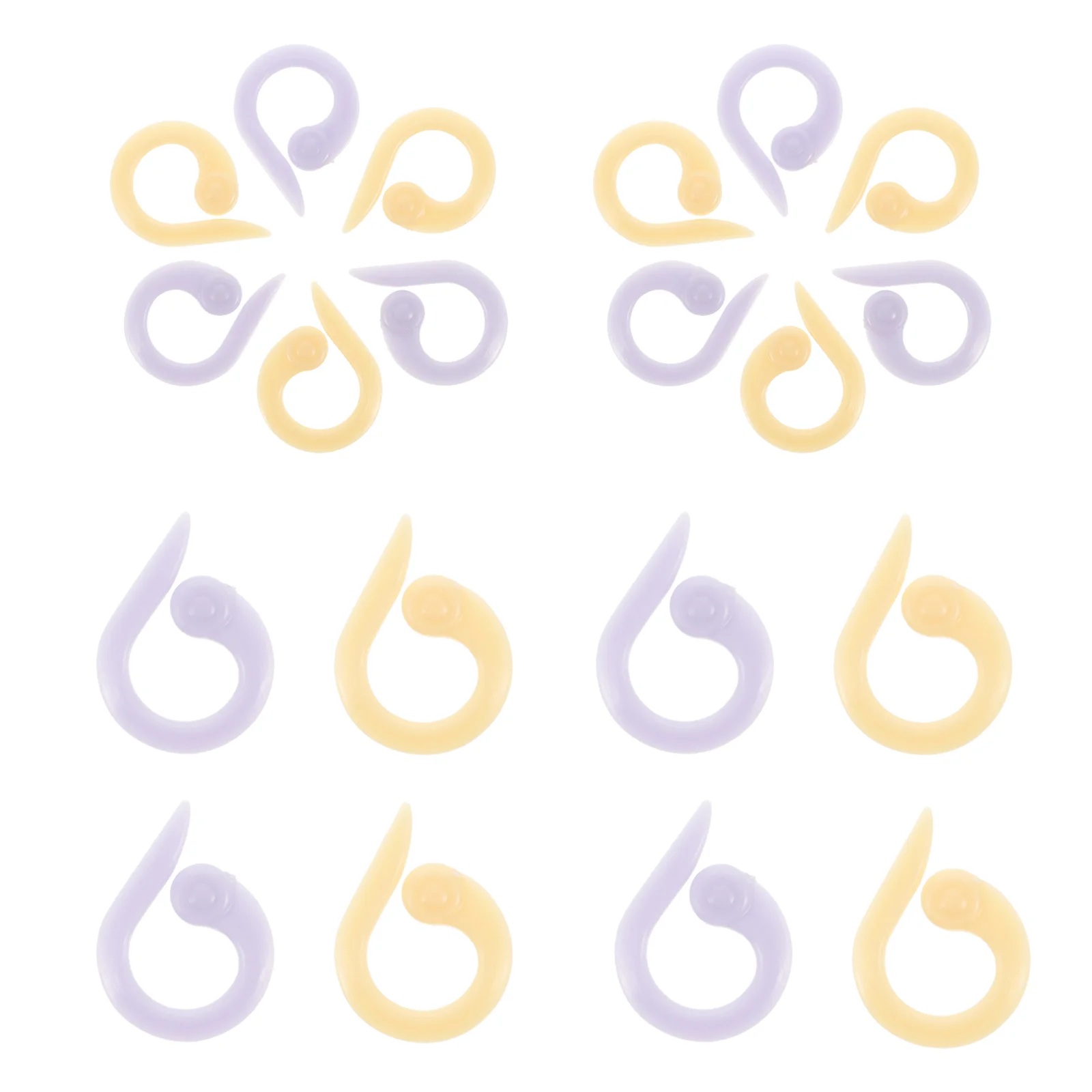 20 יחידות סמן פין DIY סימני קרושה מחט קליפ ניתן לשימוש מחדש תפירה סריגה כלי עזר