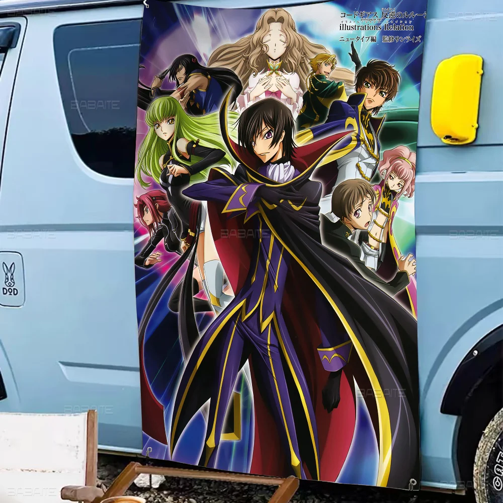 CODE GEASS Hangyaku No Lelouch Large Size Shop Art Promotion Advertising Booth Flag Hanging Banners