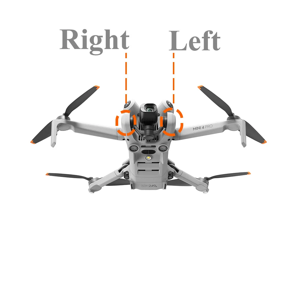 غطاء جانبي أمامي لـ DJI Mini 4 PRO ، هيكل جانبي يمين وأيسر ، قطع غيار بديلة ، قطع إصلاح لملحقات الطائرات بدون طيار