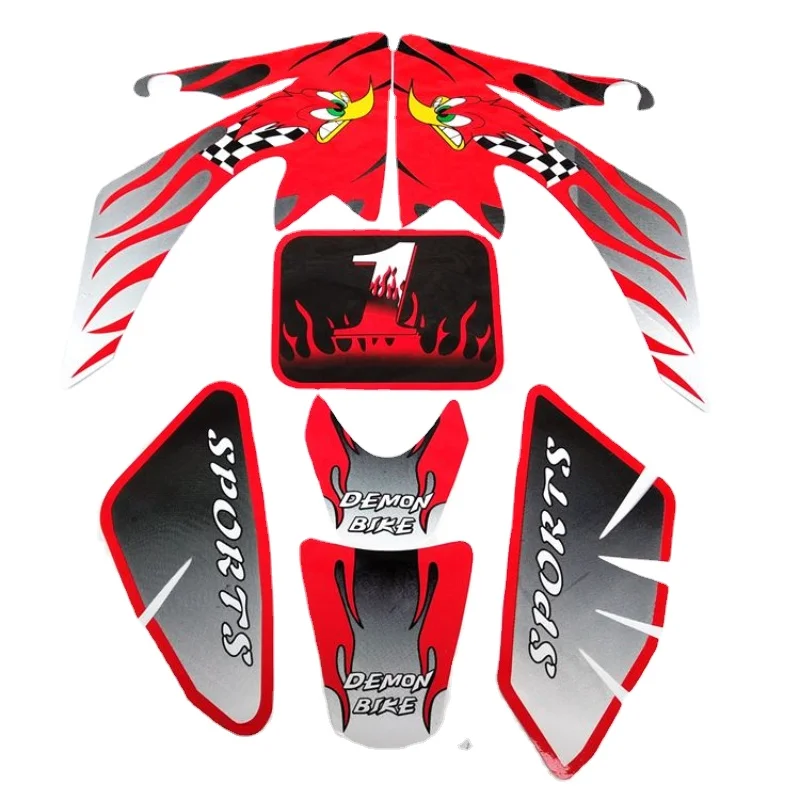 GRAPHICS & ACHTERGROND DECAL Sticker Kits voor CRF50 Lifan SSR110 Apollo Kymco TaoTaoDB17 50cc 110cc 125cc Pit Dirt Bike