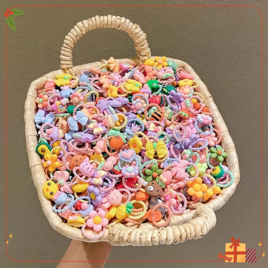 

30 шт. резинки для волос для девочек, резинки для плетения волос из смолы и полиэстера — суперэластичные бесшовные и прочные для укладки волос