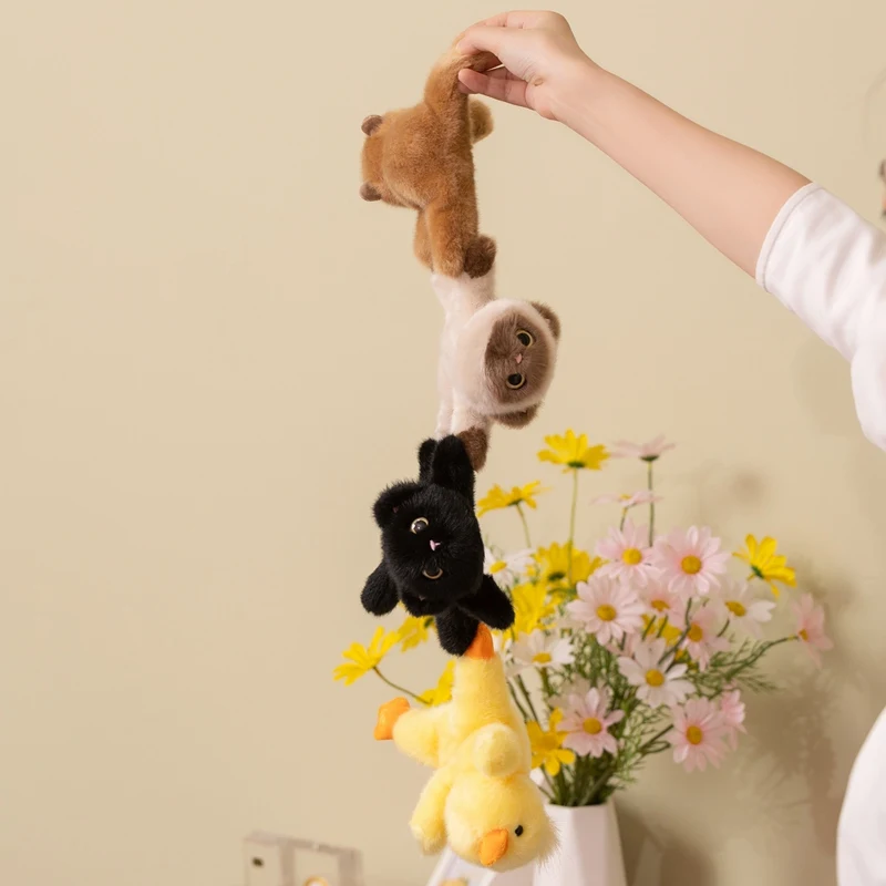 Magnetic Fridge Sticker Cute Animal Plush Toys - Lying Capybara Cat Duck Design Funny Home Decor Lovely Gift for Friends