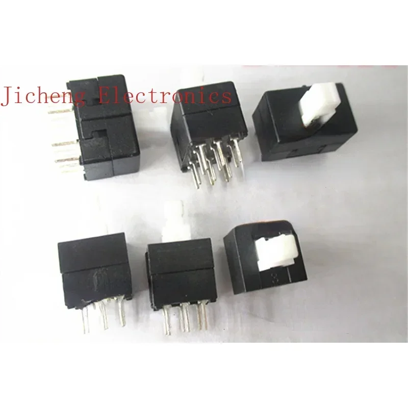 10PCS Key Self-locking Switch Of Mixer 6-pin 12-pin 8.5X8.5 Square Head