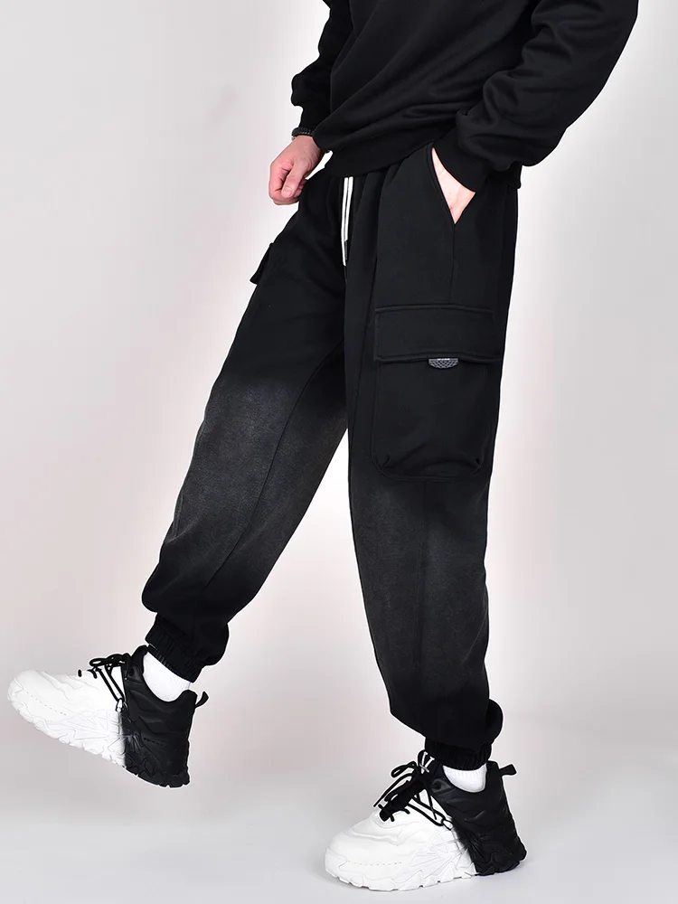 

Autumn Male Korean Version Of Loose Small Feet Harun Leisure Sports Overalls High Street Gradient To Do Old Pants