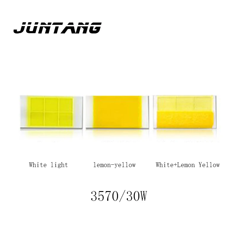 Światło samochodowe LED o dużej jasności 30 W CSP3570 białe + cytrynowożółte dwukolorowe koraliki ceramiczne 9-10 V