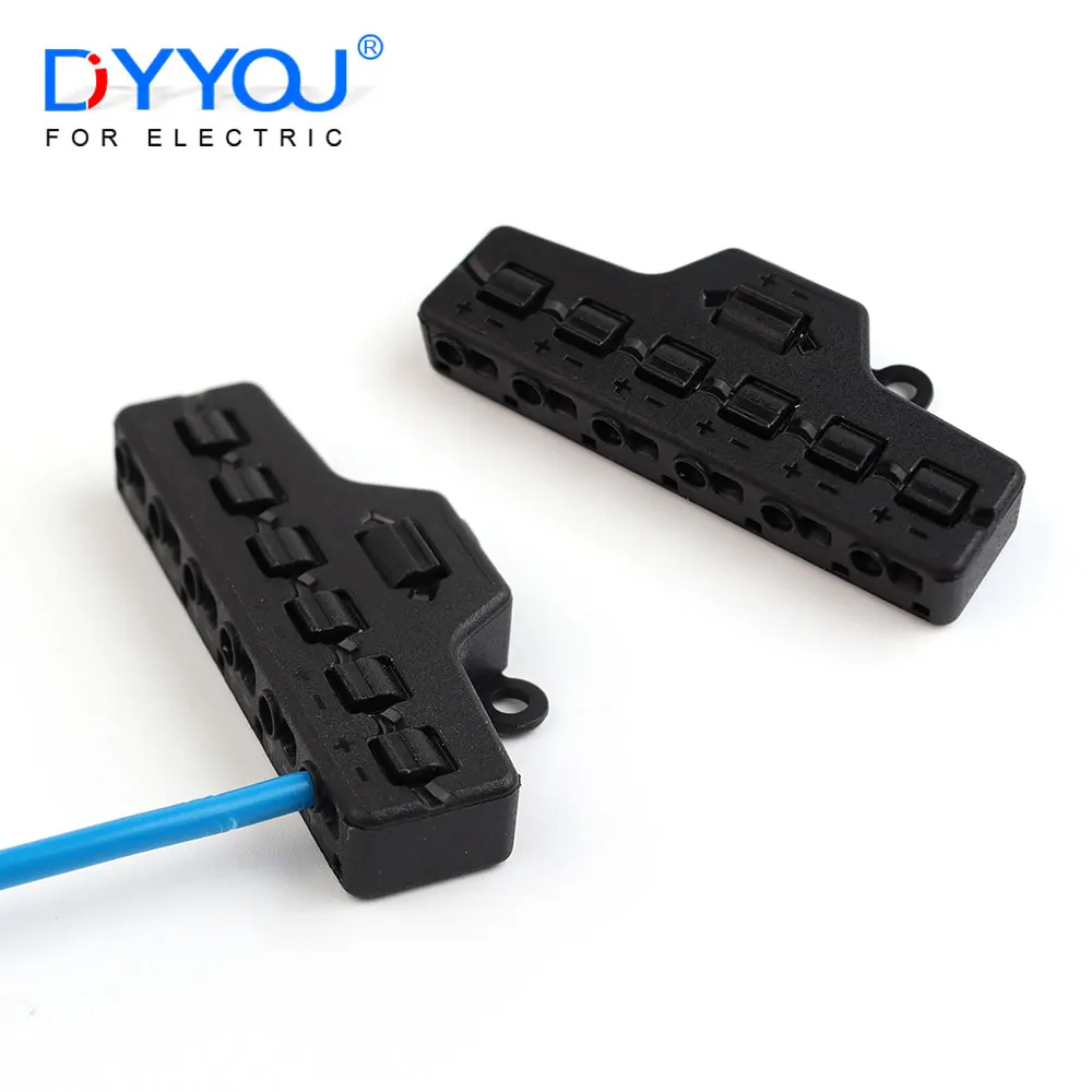 Low Voltage Quick Connect Wire Splitter for LED Strip Lighting (2 IN 12 OUT) - Distribution Block