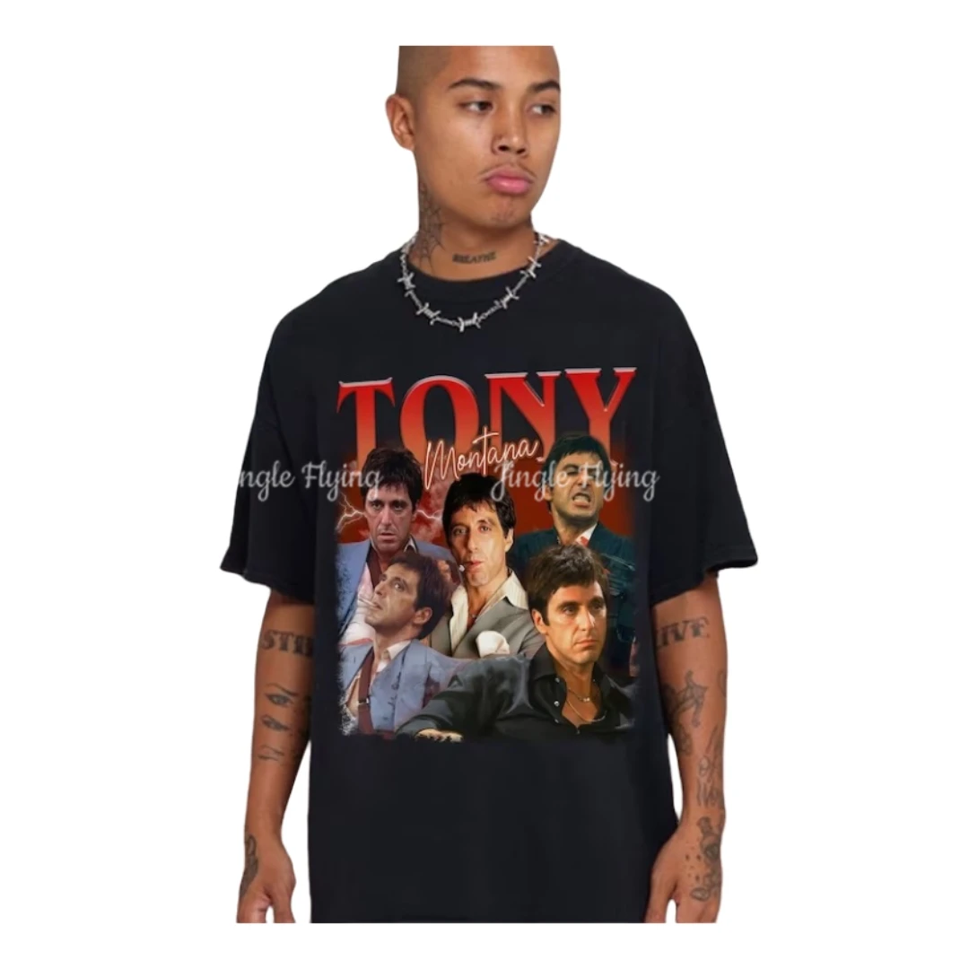 Tony Montana Shirt Vintage Bootleg Antonio Montana Shirt Scarface Movie Tee