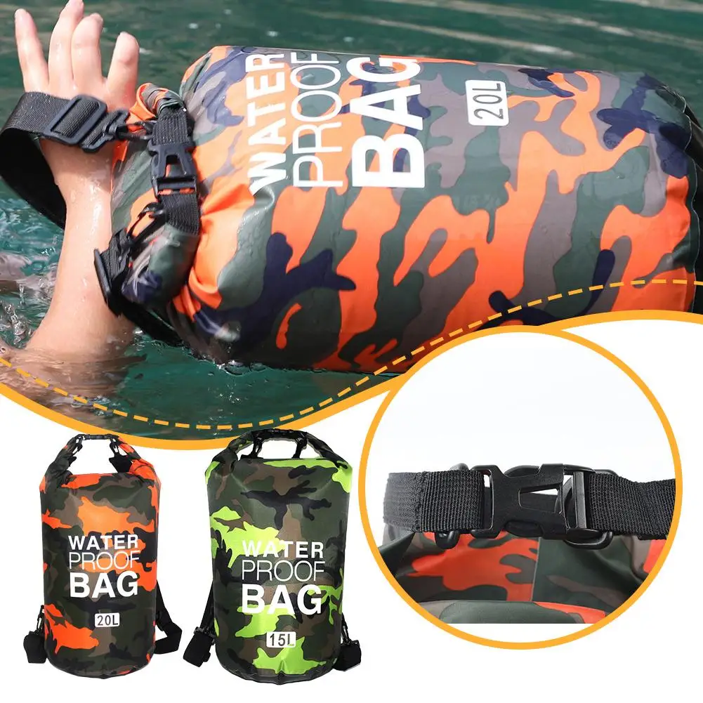 

2L/5L/10L Outdoor Waterproof Dry Bag For Camping Drifting Hiking Swimming Rafting Kayaking River Trekking Bags Storage L8J5