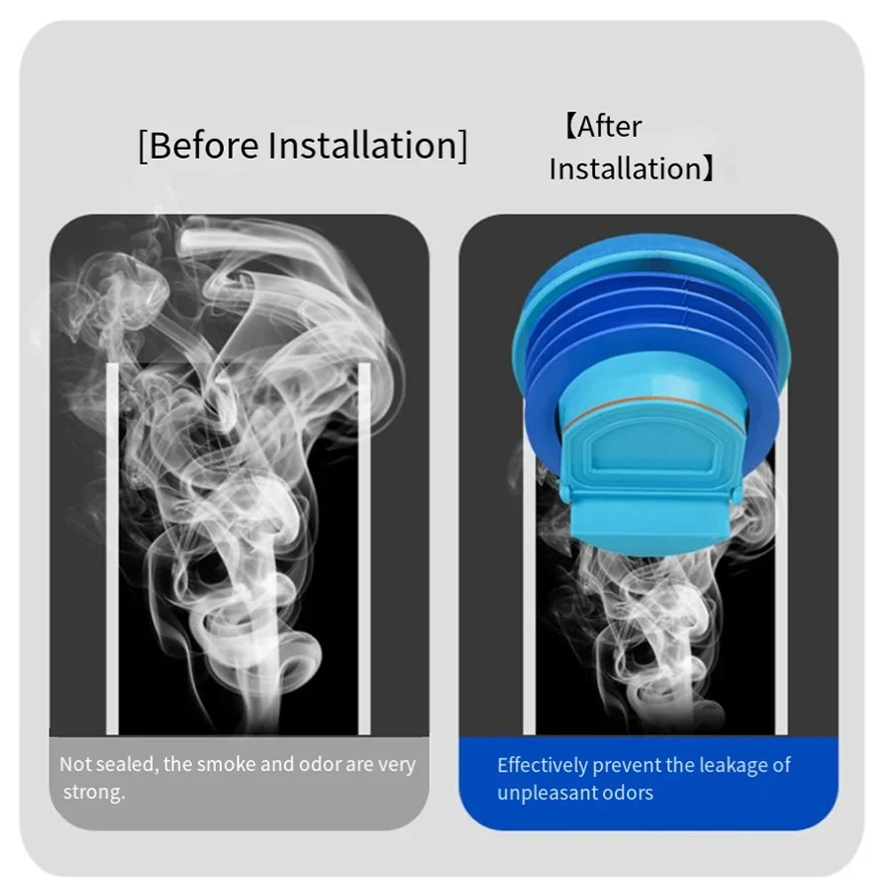 

Клапан предотвращения обратного потока, уплотнение для унитаза без протечек, обустройство дома, блокатор запаха в ванной комнате, простая установка, прокладка для унитаза