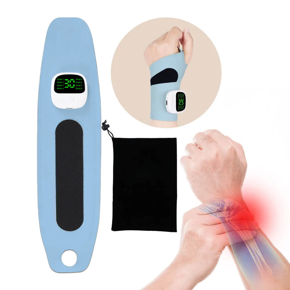 

Electric EMS Wrist Massager Guard Vibration Massage 30 Levels Wrist Brace Protector Wrap Rechargeable Massage Wristband