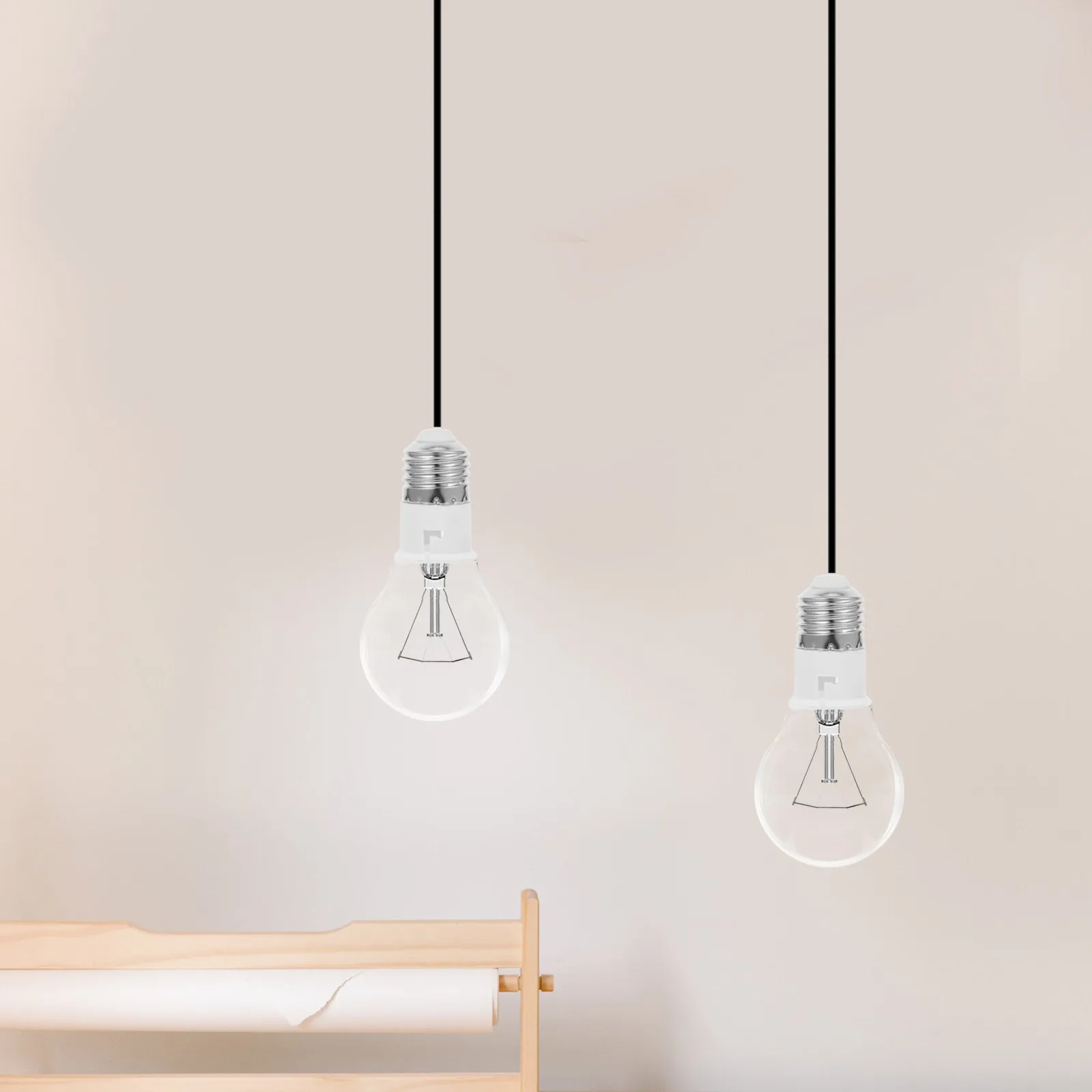 

2pcs E27 to Socket Converter White Adapter Chandelier Lamp Holder Extender Stable Transmission Safe Easy Installation