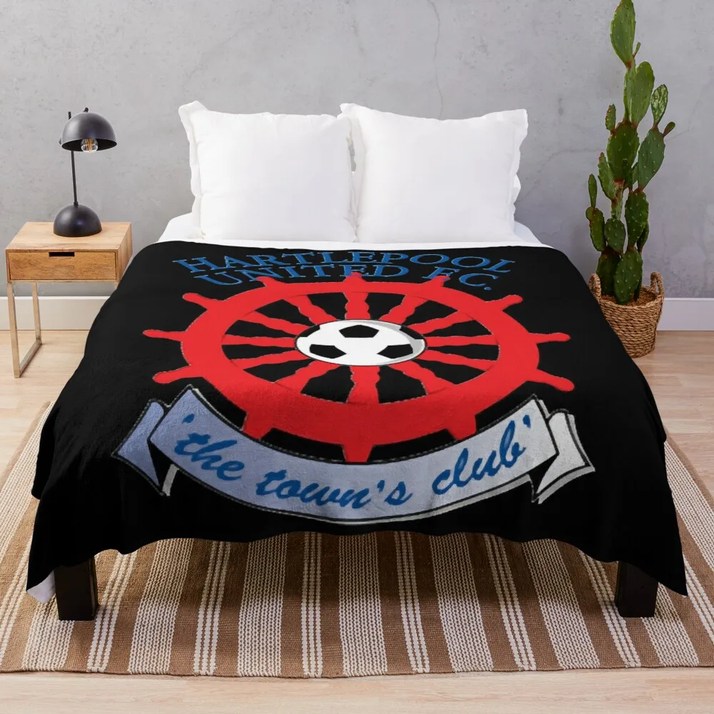 

The Hartlepool United FC Essential Throw Blanket Fluffys Large anime Baby Soft Big Blankets