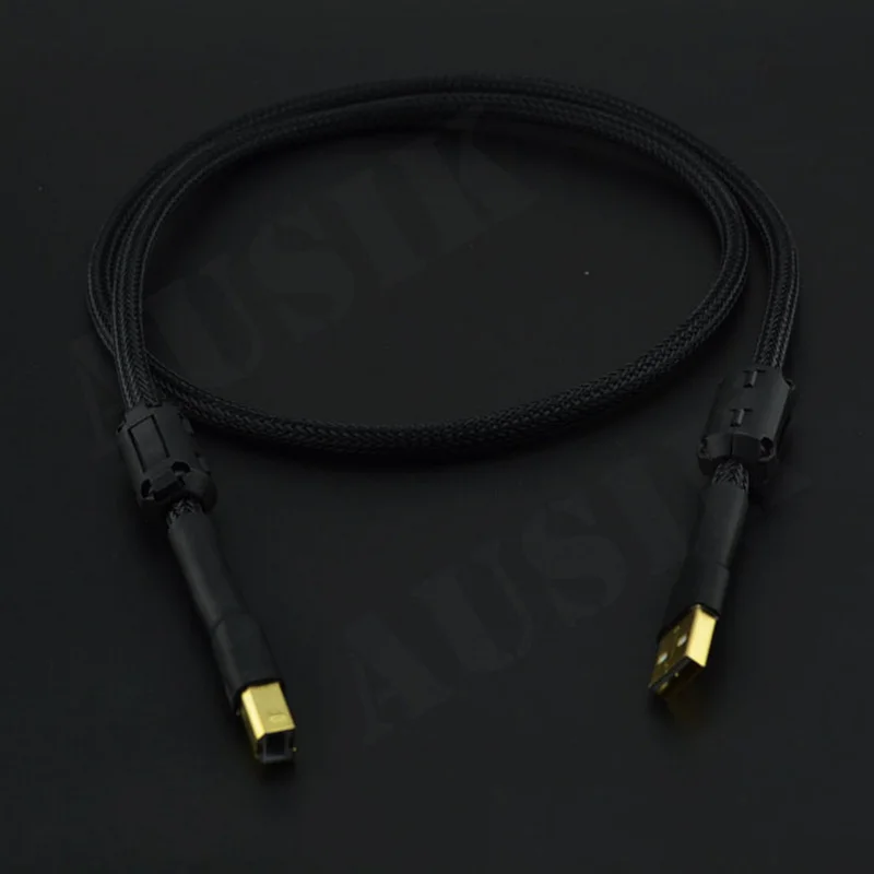 A019 HiFi 2.0 USB A-B  4N OFC Canare Audio Cable for PC MP3 CD DVD Amplifier DAC