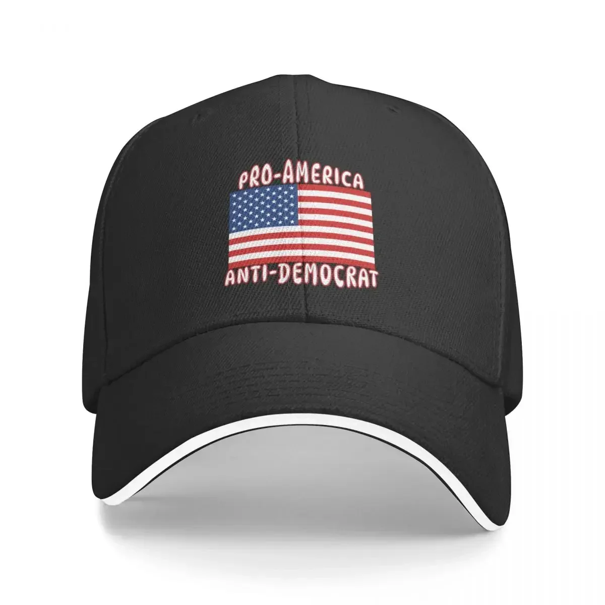 PRO-AMERICA ANTI-DEMOCRAT American Flag Patriotic Design Baseball Cap winter hats for men luxury caps For Man Women's