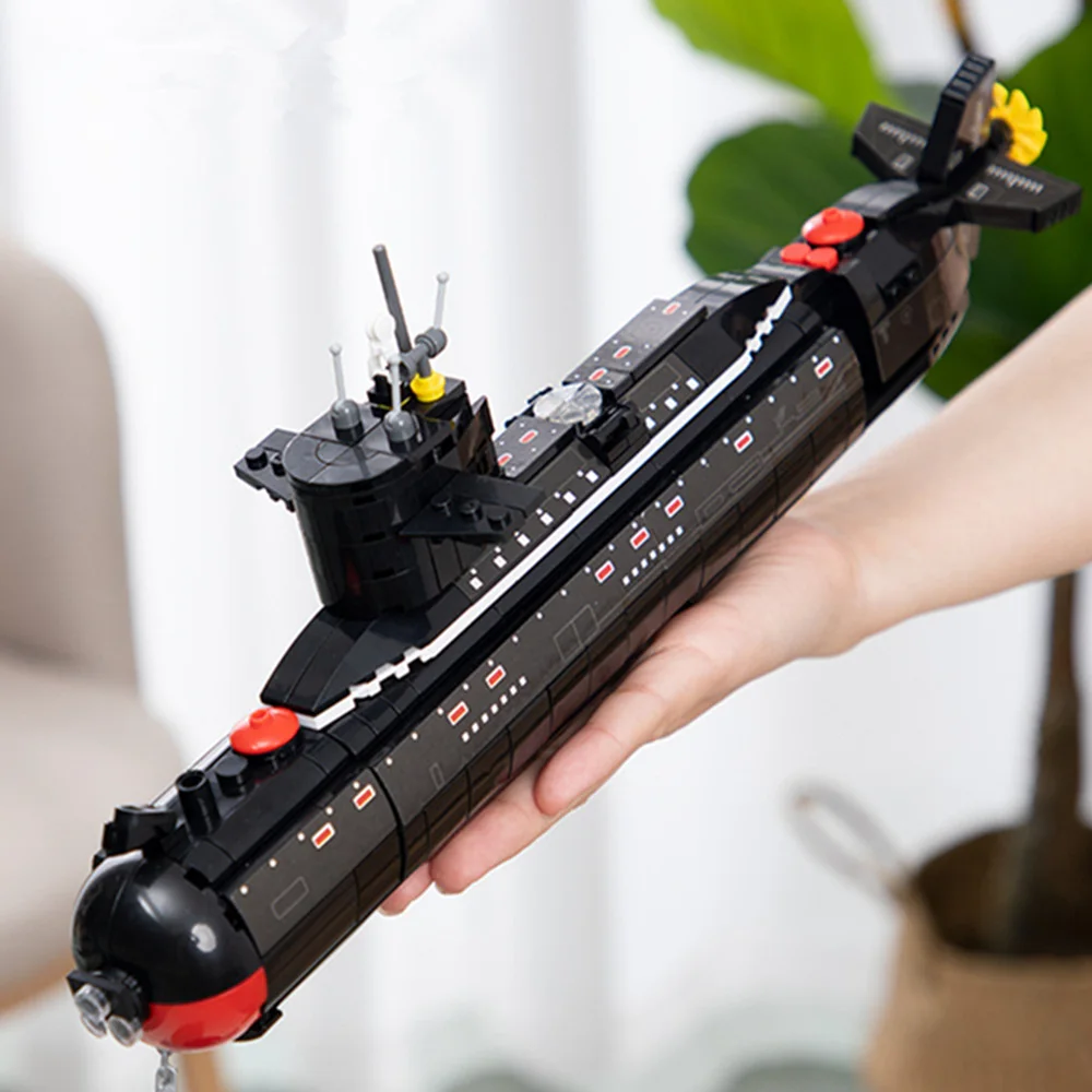 TYPE-094 Nuclear Submarine World War Military Colletion Series Technical Model Building Blocks Bricks Kid Gift Diy Toys Set